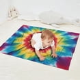 thumbnail image 2 of Rainbow Tie Dye Mandala Pattern Blanket,Comfortable Soft Flannel Throw Blanket,All Season,Warm Lightweight Blankets for Sofa Bed Couch Living Room Chair,30"x40", 2 of 4
