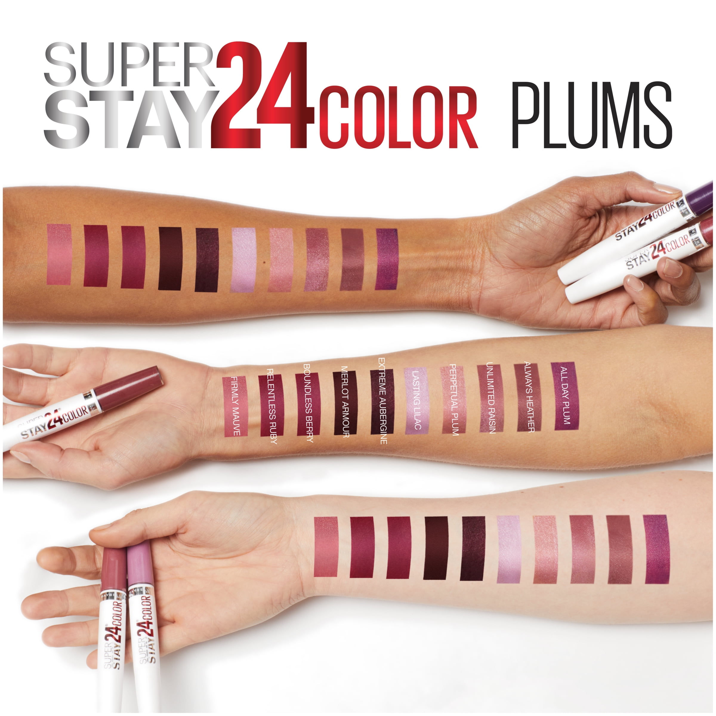 Maybelline SuperStay 24 2-Step Liquid Lipstick Makeup, Relentless Ruby