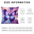 thumbnail image 5 of GOSMITH  Decorative Throw Pillow Cover Magical Purple Butterfly,Cushion Cover Case for Home Sofa Bedroom Living for Women Men, 5 of 5
