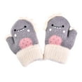 thumbnail image 2 of Hwkond Gloves for Boy Winter Toddler Children Boys Girls Winter Knitted Gloves Children Dinosaur Gloves Children Thickened Warm Gloves Under $10, 2 of 3