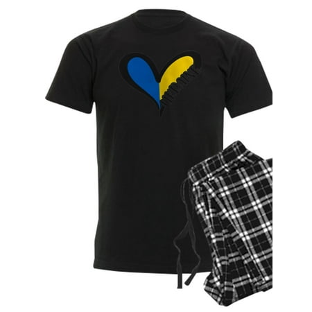 

CafePress - Love Ukraine Heart Pajamas - Men s Dark Pajamas