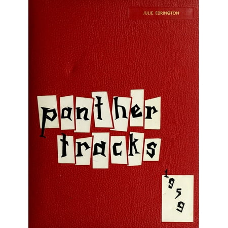 (Custom Reprint) Yearbook: 1959 Burlingame High School - Panther Tracks Yearbook (Burlingame CA)