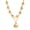 B, variant on Double Layer Shell Pendant Necklace Lightweight Hypoallergenic Women Faux Pearl Starfish Charm Layered Chain Necklace Ocean Beach Neck Jewelry
