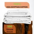 thumbnail image 6 of 500 Thread Count, 100% Giza Egyptian Cotton Bedding Set, 4-PC Sheets Set, 10 Inch Deep Pocket of Fitted Sheet, Soft Sateen Weave Breathable - Leopard Print, Queen-XL, 6 of 7