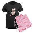 thumbnail image 5 of CafePress - Cream French Bulldog Women's Dark Pajamas - Women's Short Sleeve Print T-Shirt and Pants Dark Cotton Pajama Set, 5 of 7