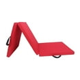 thumbnail image 4 of Three Fold Folding Exercise Mat Foldable Yoga Mat Gym Men Women with Carrying Handle for Training Yoga Gymnastics Tumbling Martial Arts Red, 4 of 8