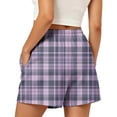 thumbnail image 6 of Women's Plus Size Drawstring Shorts with Pockets Casual Summer 5 Inseam, 6 of 6