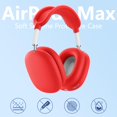 thumbnail image 2 of Funda de silicona 4 en 1 Ensfomte para AirPods Max USB-C 2024 Roja, 2 of 6