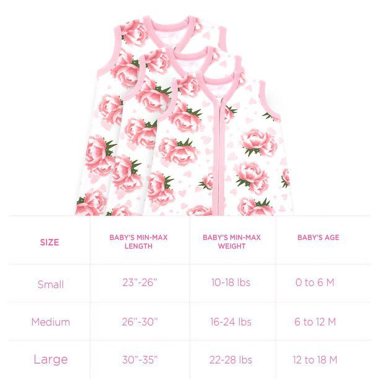 Baby Sleep Sack 6-12 Months, Cotton Sleep Sacks for 6-12 Months, Unisex Sleeping Bag Sack, Medium Size, 2-Way Zipper, 0.5 Tog Breathable Cotton