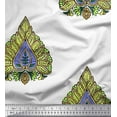 thumbnail image 1 of Soimoi Poly Georgette Fabric Leaves & Floral Block Print Sewing Fabric Yard 42 Inch Wide, 1 of 3