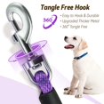 thumbnail image 3 of Correa para perro Lynxking Check Cord, entrenamiento largo, 15 m, color morado, 3 of 7