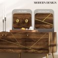 thumbnail image 4 of HOMCOM Meuble TV Moderne pour TV jusqu'à 60 Pouces avec Portes, Brun Rustique, 4 of 10