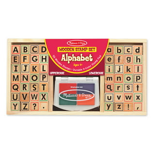 26pcs Mega Value Kids Alphabet Stamps Set Capital Letters Self-Ink