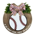 thumbnail image 1 of Welcome Door Sign | Tyeign Baseball Welcome Signs Summer Spring Door Wreath 2024 New Creative Round Welcome Sign Farmhouse Wreath Baseball Decor for Front Door All Seasons Outside Hanger Decor Gift, 1 of 9