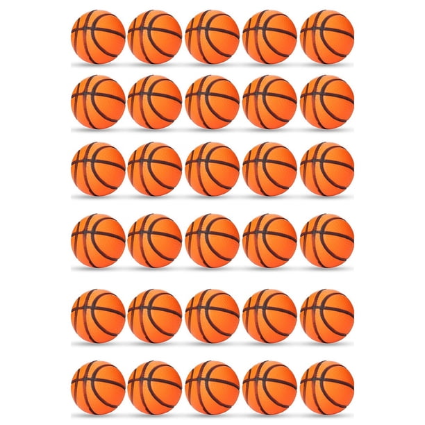 30 Piezas de Mini Pelota de Baloncesto para Favores de Fiesta, Mini Pelota AntiestréS, Pelota Hinchable de Baloncesto, Mini Pelota Deportiva de Espuma, Para Recompensa Escolar