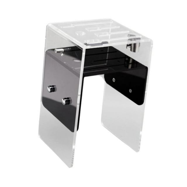 Soporte de cuchillo acrílico bloque universal bloque de cuchillo conveniente moderno elegante soporte de soporte de cuchillo de cuchillo stand de 12x12cm