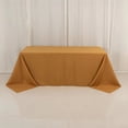 thumbnail image 2 of BalsaCircle Gold 90" x 132" Premium Polyester Rectangular Tablecloth Table Linens Wedding Reception Party Catering Event Decorations, 2 of 7