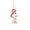 C, variant on Feledorashia Personalized Christmas Ornament, Acrylic Tree Pendant, Custom Name Keepsake for Tree Branch Window Hook Gift Tag and Seasonal Memory Display, Flat Acrylic Profile with Santa Hat Cord