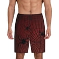 thumbnail image 1 of Fotbe Spiders On A Web Pantalones Cortos de Pijama para Hombre, Ropa de Dormir, Pantalones de Pijama Cortos para Hombre-Medium, 1 of 6