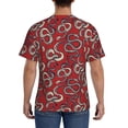 thumbnail image 3 of Vsdgher Snake Print Men's Dry Fit Mesh Athletic Shirts Moisture Wicking Tennis T-Shirt Tops, 3 of 9