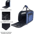 thumbnail image 4 of Bolsa de transporte al aire libre para gatos perros comodidad bolsa de viaje aprobada por aerolínea bolsa lateral suave para mascotas 43*23*29cm azul-azul- oso de fresa Electrónica, 4 of 5