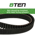 thumbnail image 3 of 8TEN Courroie de Distribution pour Exmark Toro TimeMaster Walk Backer 120-3335 810-CBL2401T, 3 of 4