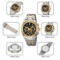 thumbnail image 3 of SKMEI 2380 Men's Stainless Steel Band Quartz Watch - 30m Water Resistant, Zinc Alloy Case, Glass Mirror, with Time, Date and Stopwatch Functions, 45.3mm Dial, Black & Silver Business Style Timepiece, 3 of 6