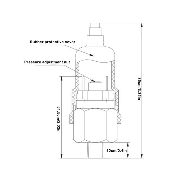 Maoww Interrupteur de Pression Réglable Diaphragme de Compresseur Contrôleur Automatique Haute Ajustement Petit Fil Accessoires de Réparation QPM11-NO open SNS 1