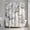Grey, variant on Small Stall Shower Curtain 36x72, Narrow Grey Marble Bathroom Curtain, Modern Abstract Waterproof Fabric with Hooks