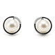 thumbnail image 1 of Aretes de plata .925 BELLAPLATA MF broquel Ojos de Angel con perlas naturales y circonias brillantes, 1 of 4