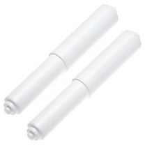 LAMIRO 2 Pack - White Toilet Paper Holder Spring Loaded Roller