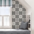 thumbnail image 5 of InHome Charcoal Lisbon Tile Peel & Stick Wallpaper 20.5-in x 18-ft, 5 of 6