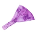 thumbnail image 1 of 5xTie-Dye Diadema Estiramiento Ancho Envoltura para El Cabello Banda para El Cabello Gorros de Púrpura 6 piezas, 1 of 6