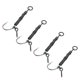 thumbnail image 4 of Equipo de pesca de carpa Ronnie Rig, aparejo de pesca con bucle de tornillo mate con revestimiento de PTFE para agua dulce y salada, 4 # con púas, 4 of 12