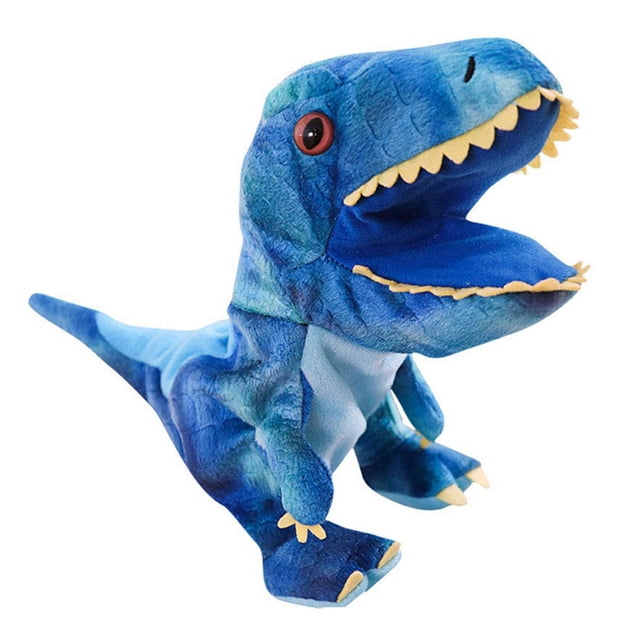 Lindo cartón animal marioneta de mano juguetes de peluche dinosaurio marionetas muñeca para bebé niños regalo de cumpleaños