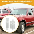 thumbnail image 2 of 5 Pcs M12x1.5 Wheel Lug Stud for Buick Regal 1987/1995-1996/1998-2004 Front Rear Wheel Stud Bolt Set No.9595178/9590475 Alloy Steel Silver Tone, 2 of 7