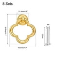 thumbnail image 2 of Uxcell 8 Sets Flower Ring Drawer Pulls with Screw for Dresser Drawer, Gold, 2 of 5