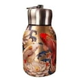 thumbnail image 1 of Botella de agua aislada elegante y portátil. Diseño floral vintage. Taza de bolsillo portátil. Bonita botella de agua reutilizable para deportes y viajes. 300 ml/10,15 oz., 1 of 2