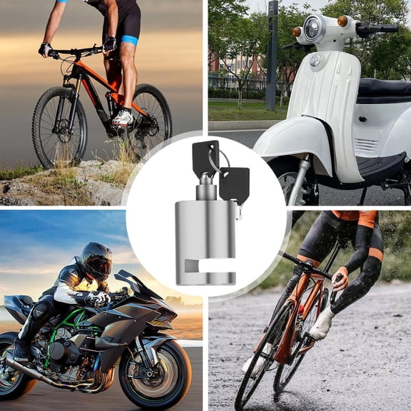 High Motorcycle Disc Lock Brake Wheel Lock Durable Portable Bike Accessories for Outdoor Travel