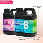 Epoxy Resin Kit 78OZ,Newly Formulated Crystal Clear Epoxy Resin, Strong, Bubble-Free, Anti-Yellowing Art Resin That, Suitable for Casting, DIY, Molds, Jewelry, Easy to Mix 1:1 Ratio