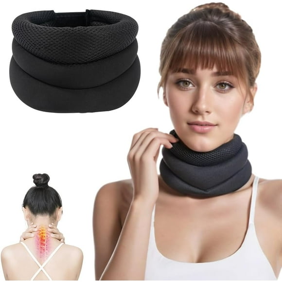 Adjustable Foam Neck Brace, Soft Cervical Collar for Neck Pain Relief & Sleep Support