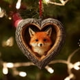 thumbnail image 7 of Virelaxpo Heart-Shaped Tree Hollow Animal Ornaments for Christmas, Adorable Wildlife Decor with Hanging Ribbon, Festive Tree Decoration for Home and Party, Nature-Inspired Design, 7 of 7