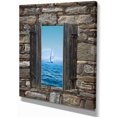 thumbnail image 2 of Window Open To Sailing Boat - Seascape Canvas Art Print, 2 of 3