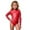 Red, variant on Long Sleeve Girls Kids Jumpsuit High Neck Back Zip Leotard Solid Color Performance Dance Gymnastics Unitard Stage Show Red,4-5 Years