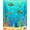 Blue, Pattern 2, variant on ODIKA 4x6 Machine Washable Non-Slip Area Rug, Tropical Turtles Swimming Through Vibrant Coral Reef Bathroom High Traffic Rug, Turquoise, 706105