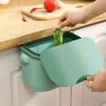 thumbnail image 3 of Kitchen Cabinet Door Hanging Trash Can with Handle Small Under Sink Garbage Can Wall Mounted Counter Waste Compost Bin, 3 of 7