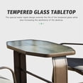 thumbnail image 6 of 4-Seat Outdoor Glider Benches with Canopy, Retro Metal Party Canopy Tent with Aluminum Frame, Patio Swing Glider Chair for Outside,Garden,Lawn, 6 of 7
