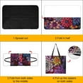 thumbnail image 4 of Cute Colorful Flower Picnic Blanket Waterproof Outdoor Beach Blanket Hand-held Pad Suitable for Travel, Camping, Beach, Family Gatherings, 4 of 8