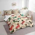 thumbnail image 3 of Homewish Kawaii Dachshund 7-Piece Twin Bedding Sets,Pet Dogs Bedding Comforter Set,Brown Green Red Sheet Sets For Girls Boys,Super Cozy Room Decor, 3 of 8