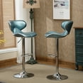 thumbnail image 2 of Upholstery Airlift Adjustable Swivel Barstool with Chrome Base, Set of 2, 2 of 9